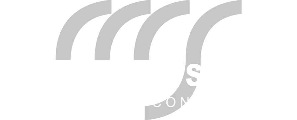 Logomarca Negativa Magalhães & Santana Advocacia e Consultoria